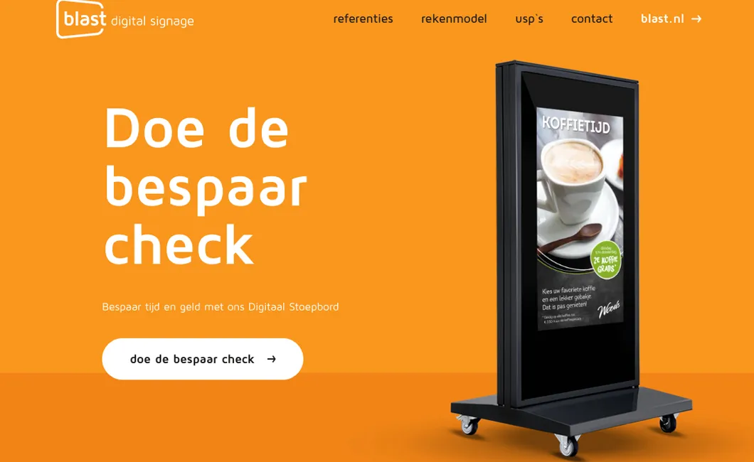 Bespaar check Digitaal Stoepbord